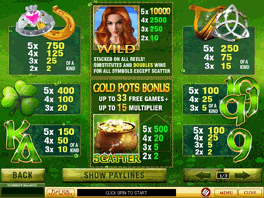 Irish Luck video slot