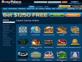 Roxy Palace Slots lobby
