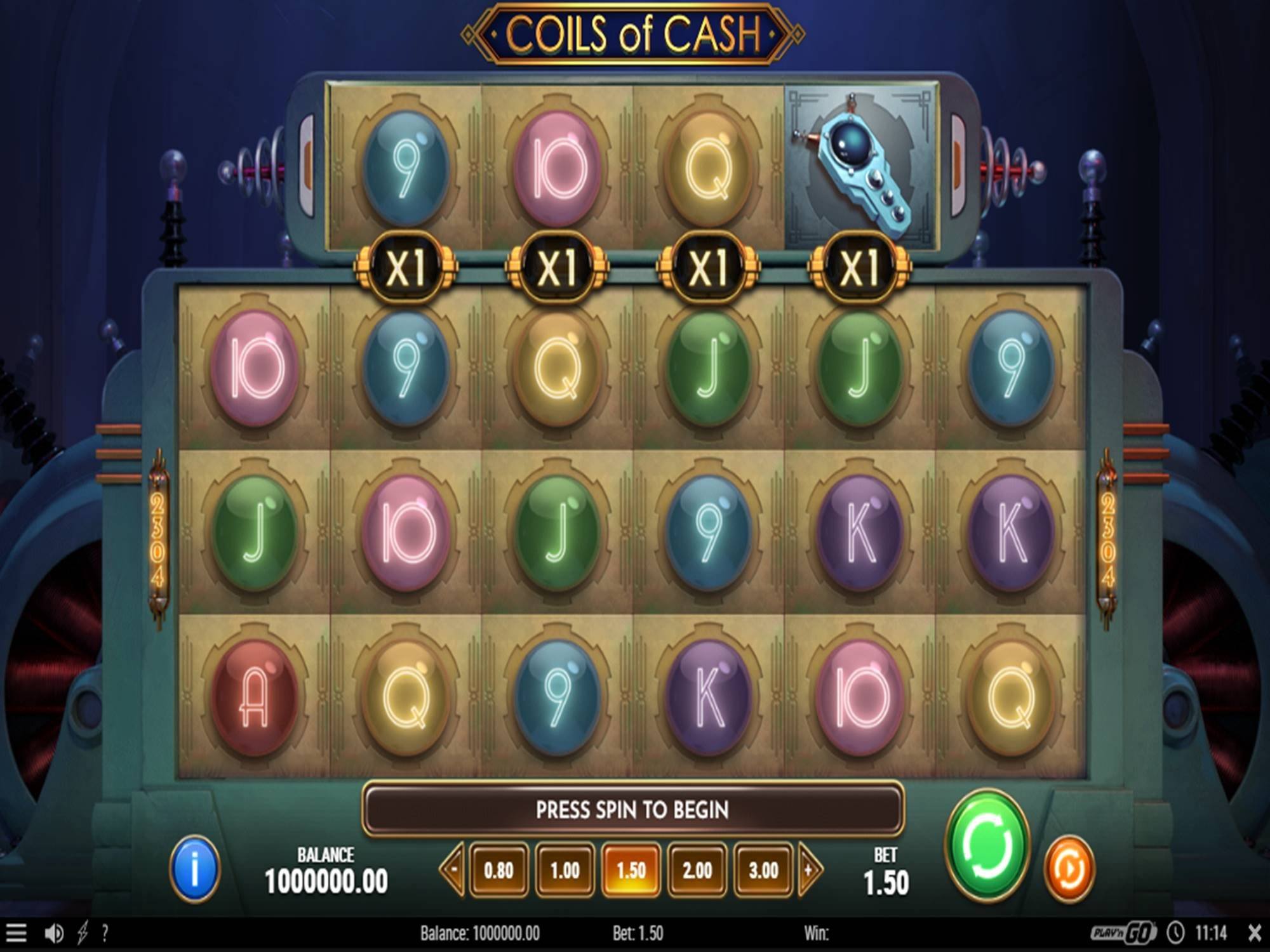 Coils of cash slot play