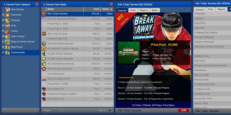 Online slots tournaments