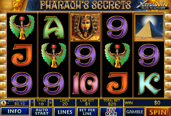 Pharaoh S Secrets Slot Play For Real Bonuses Free Spins