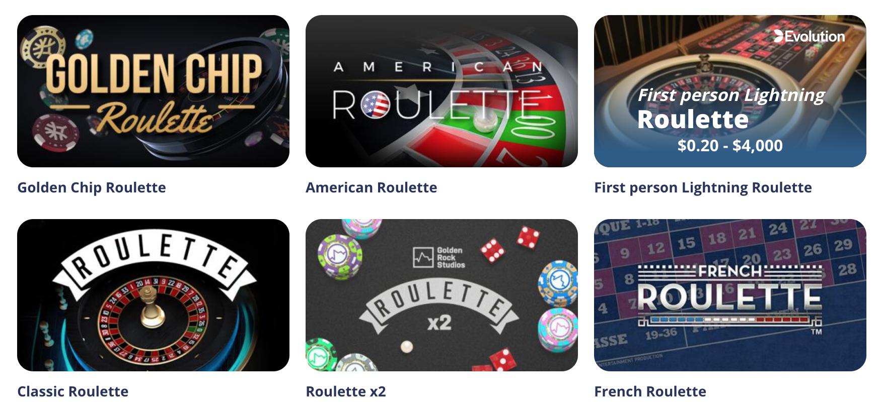 Casino Room Roulette games