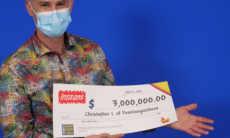OLG Lottery Winner Christopher Irvine, a 47-year-old long-term care worker from Penetanguishene, Ontario