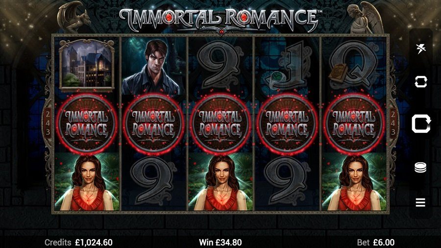 Immortal Romance Slot basegame