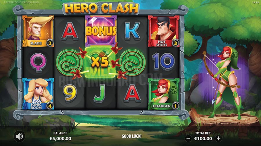 Hero Clash slot - base game
