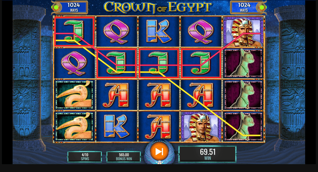 Crown of Egypt Free Spins