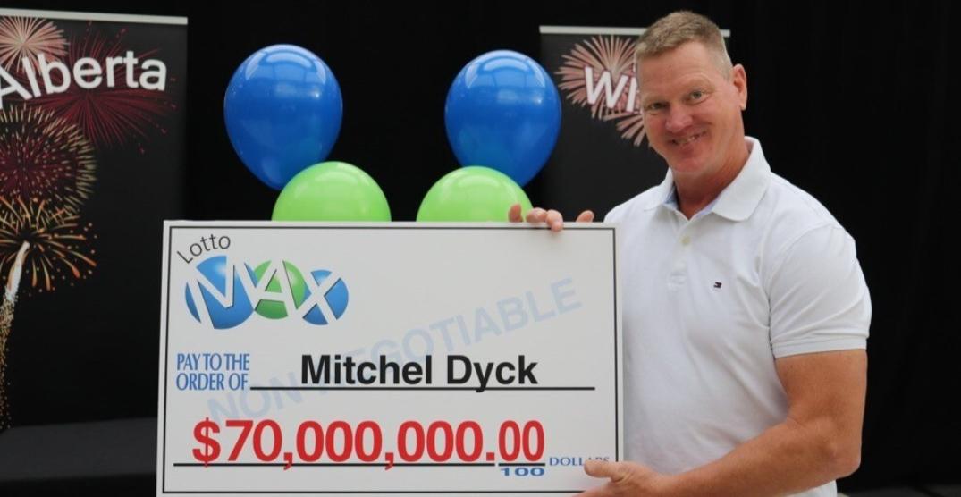 Mitchel Dyck   70m lotto winner