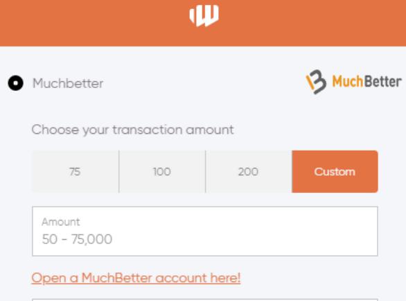 Muchbetter transaction amount