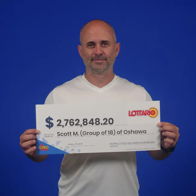 Scott McConnell of Oshawa OLG Winner