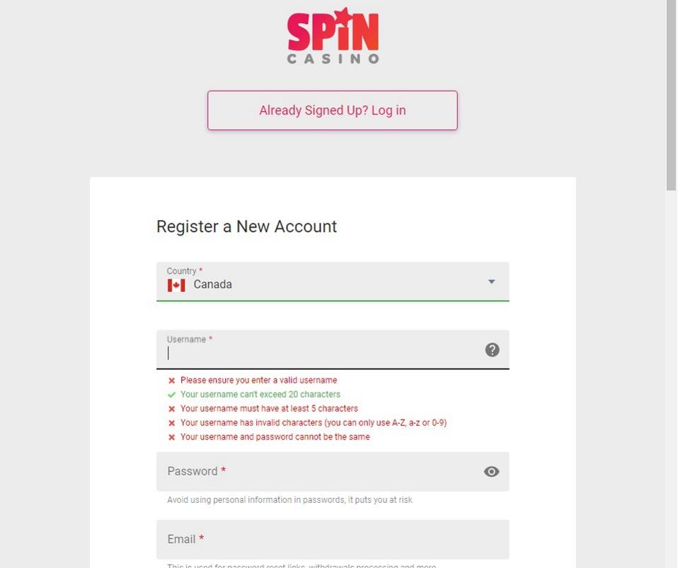 Spin sign up 2 v3