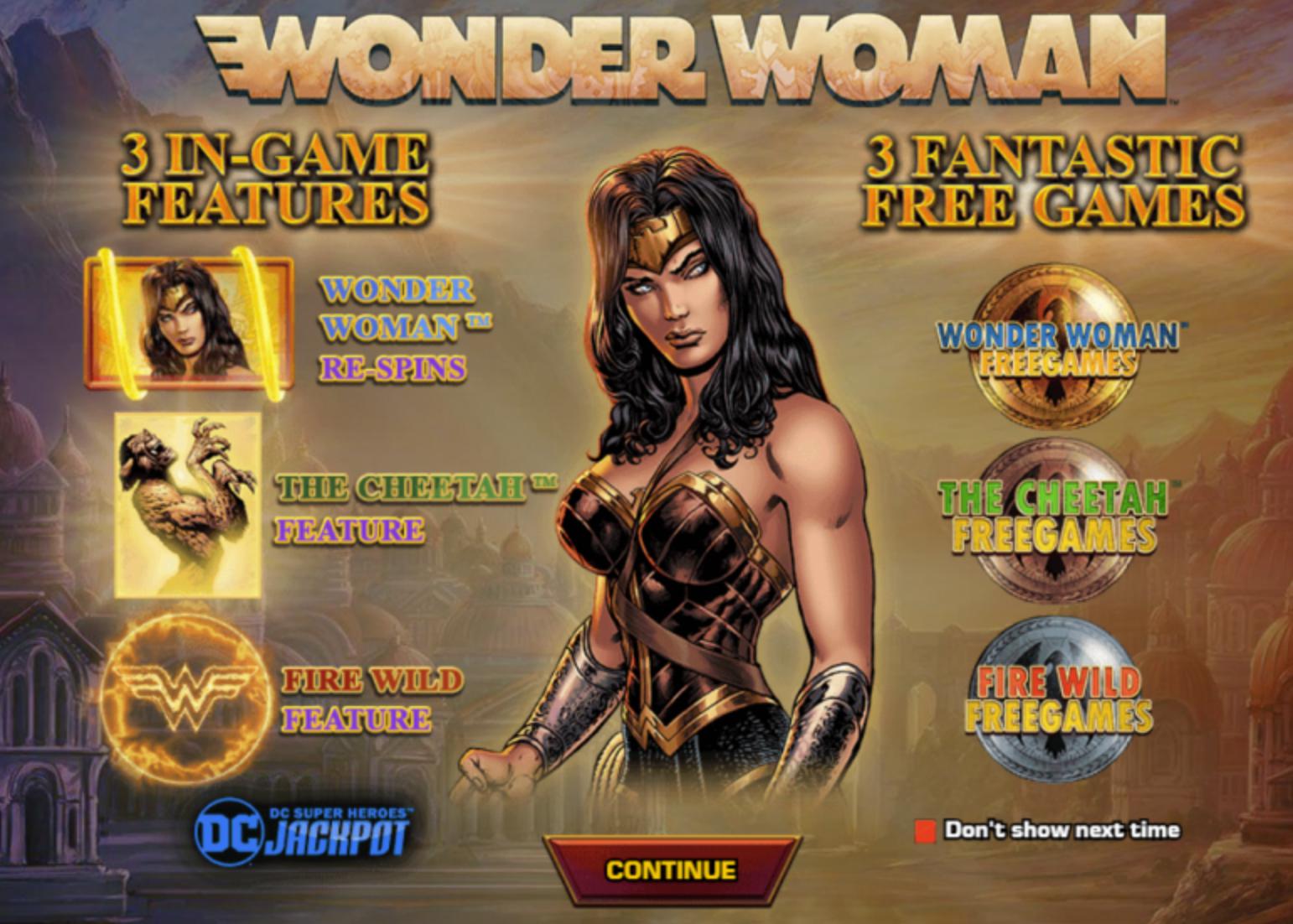 Wonder Woman Playtech