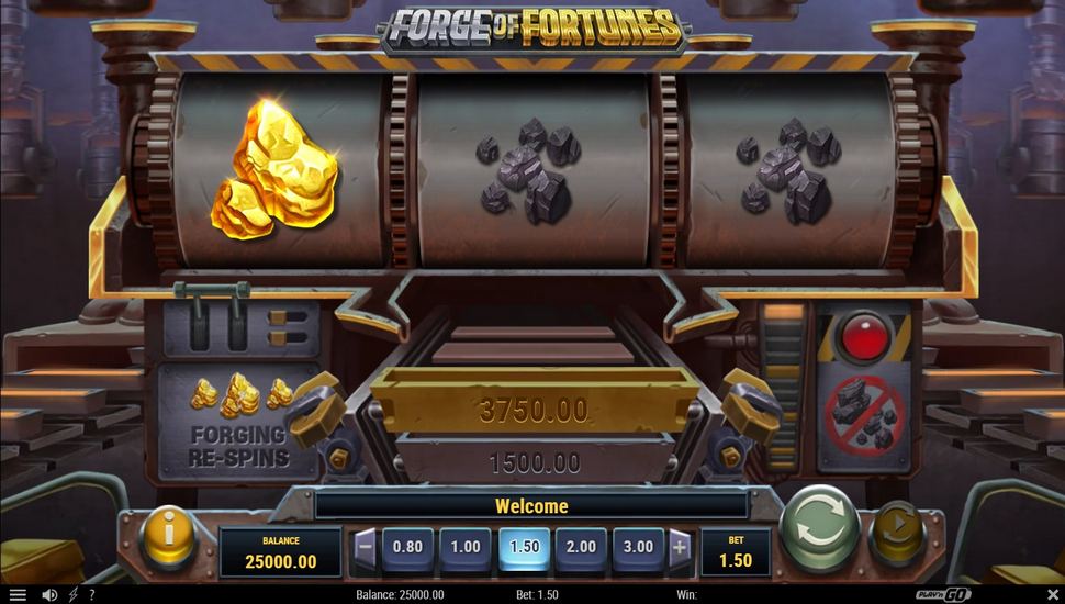 Forge of fortunes slot gameplay