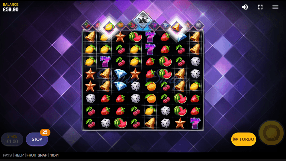Fruit snap symbol meter bonus
