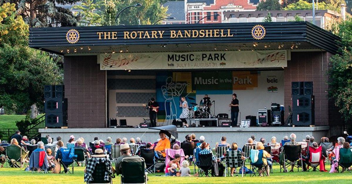Music in the park kamloops rotary bandshell