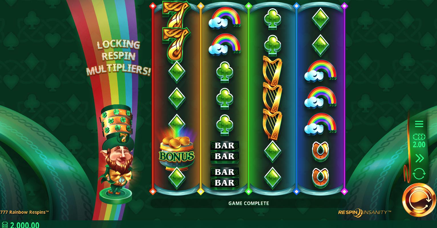 777 Rainbow Respins Slot