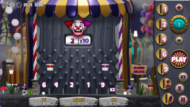 Clown fever deluxe start screen