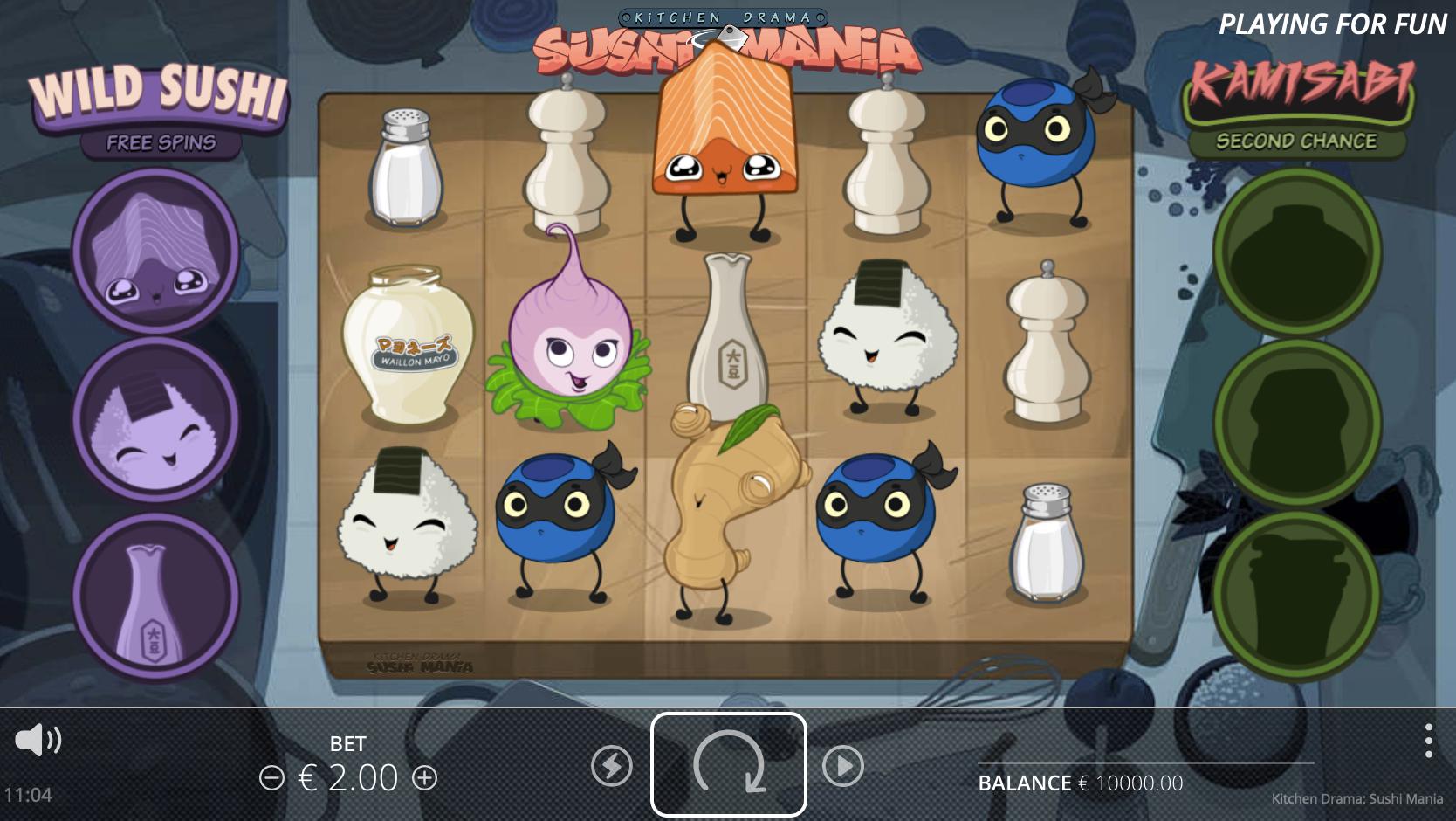 Kitchen drama Sushi Mania Slot