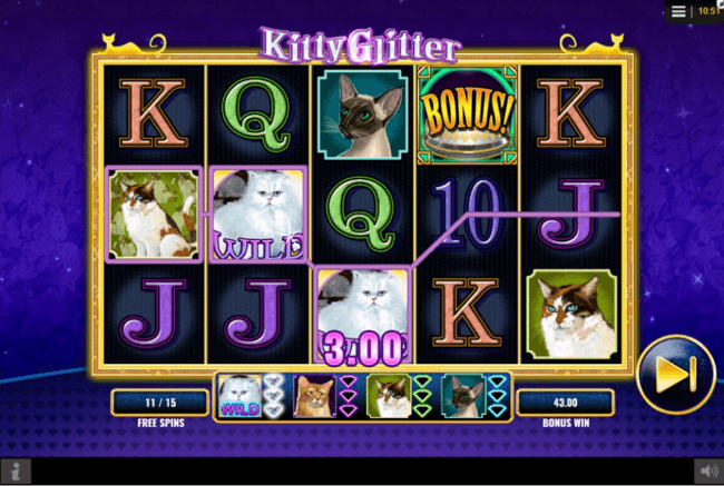 Kitty Glitter free spins