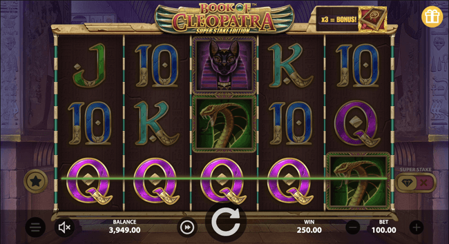 Book of Cleopatra Super Stake Edition Slot