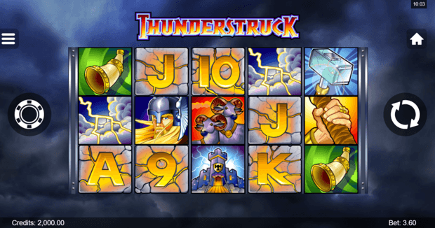 THUNDERSTRUCK start screen