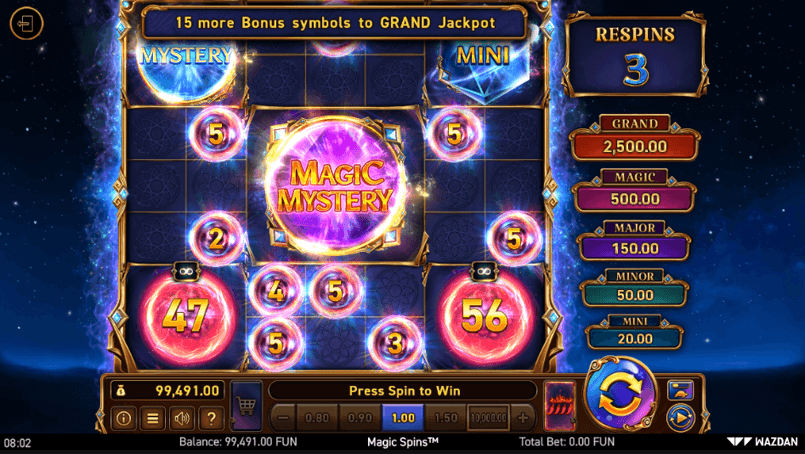 Magic spins hold jackpot