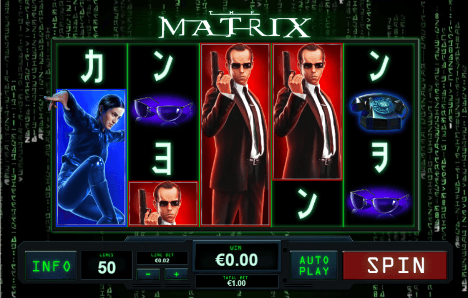 Matrix start screen