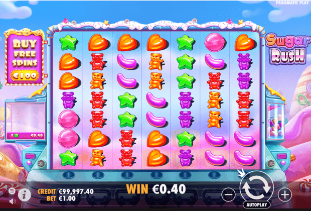 Sugar rush start screen