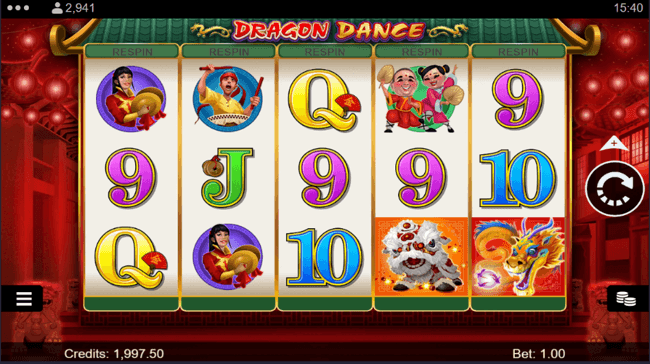 Dragon Dance start screen