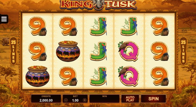 King Tusk start screen