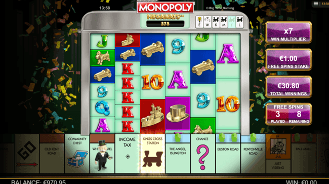 Monopoly Megaways free spins