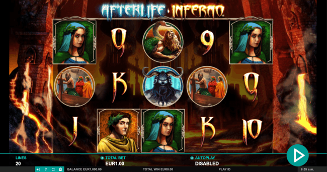 Afterlife inferno start screen