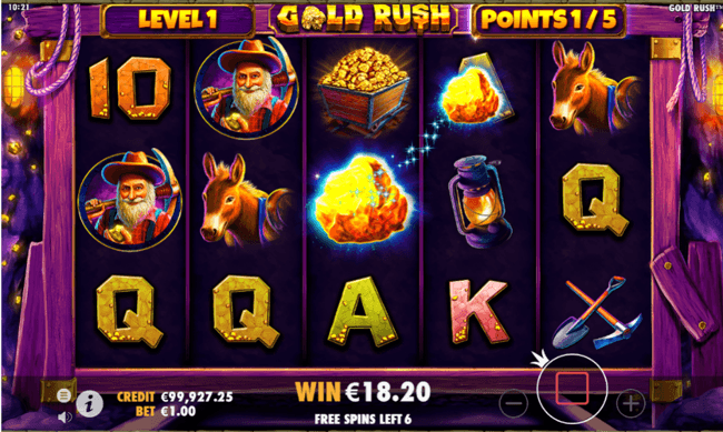 Gold rush free spins