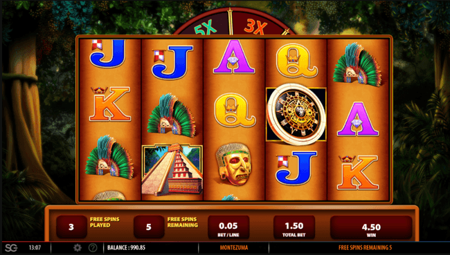 Montezuma start free spins 1