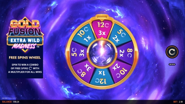 GFEWM free spins wheel