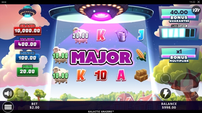 Ggrazers jackpot base game