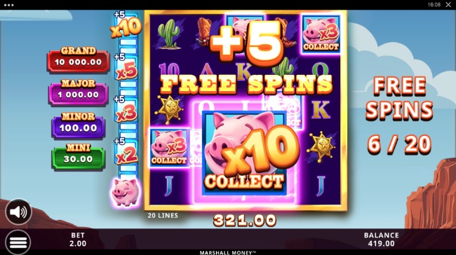 Marshall money free spins
