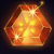 Starburst orange gem