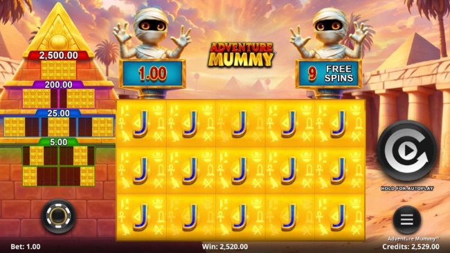 Adventure mummy mystery symbols