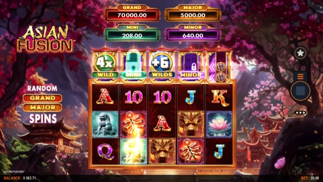 Asian fusion feature tabs