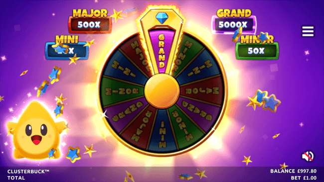 Clusterbuck jackpot wheel