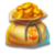 Diamond gold bag