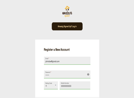 FIll in email and password