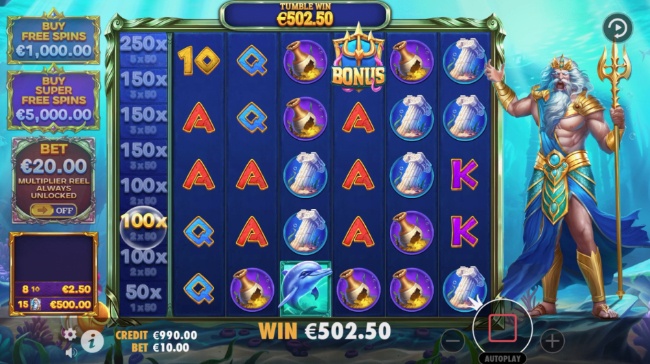Waves of Poseidon bonus feature